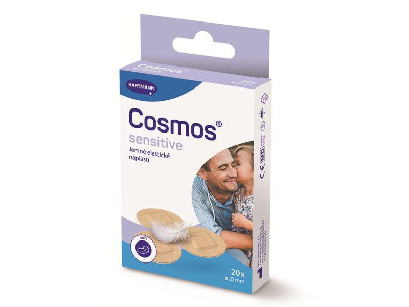 Cosmos Sensitive Jemná kulatá náplast 22 mm 20 ks Cosmos Sensitive Jemná kulatá náplast 22 mm 20 ks