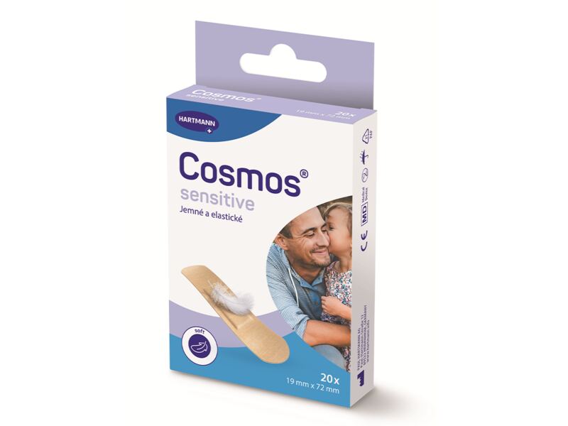 Cosmos Sensitive Jemná náplast 19 x 72 mm 20 ks
