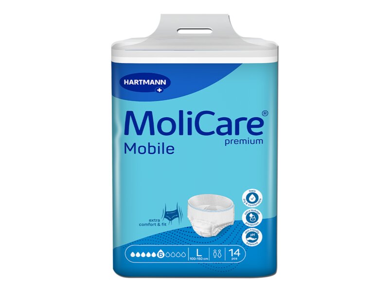 MoliCare Mobile Inkontinenční kalhotky 6 kapek L 14 ks