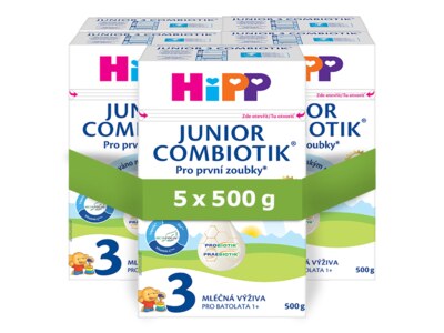 Hipp 3 Junior Combiotik mléčná výživa 5x500 g Hipp 3 Junior Combiotik mléčná výživa 5x500 g