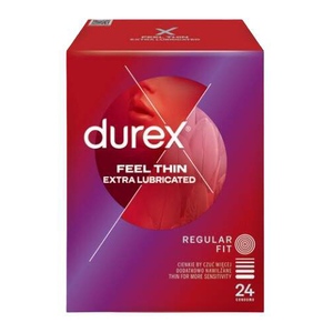 Durex Feel Thin Extra Lubricated prezervativ 24 ks