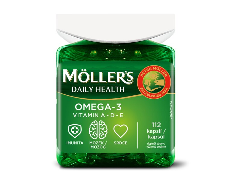 Mollers Omega-3 Daily Health 112 kapslí