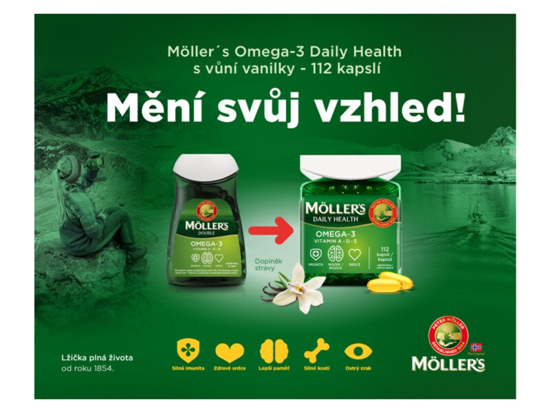 Mollers Omega-3 Daily Health 112 kapslí