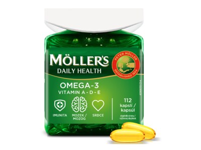 Mollers Omega-3 Daily Health 112 kapslí Mollers Omega-3 Daily Health 112 kapslí