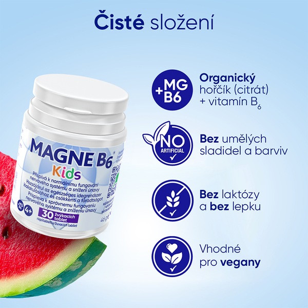 Magne B6 Kids 30 žvýkacích tablet