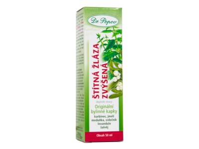 Dr. Popov Kapky bylinné Štítná žláza zvýšená 50 ml Dr. Popov Kapky bylinné Štítná žláza zvýšená 50 ml