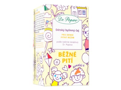 Dr. Popov Dětský bylinný čaj Běžné pití nálevové sáčky 20x1,5 g Dr. Popov Dětský bylinný čaj Běžné pití nálevové sáčky 20x1,5 g