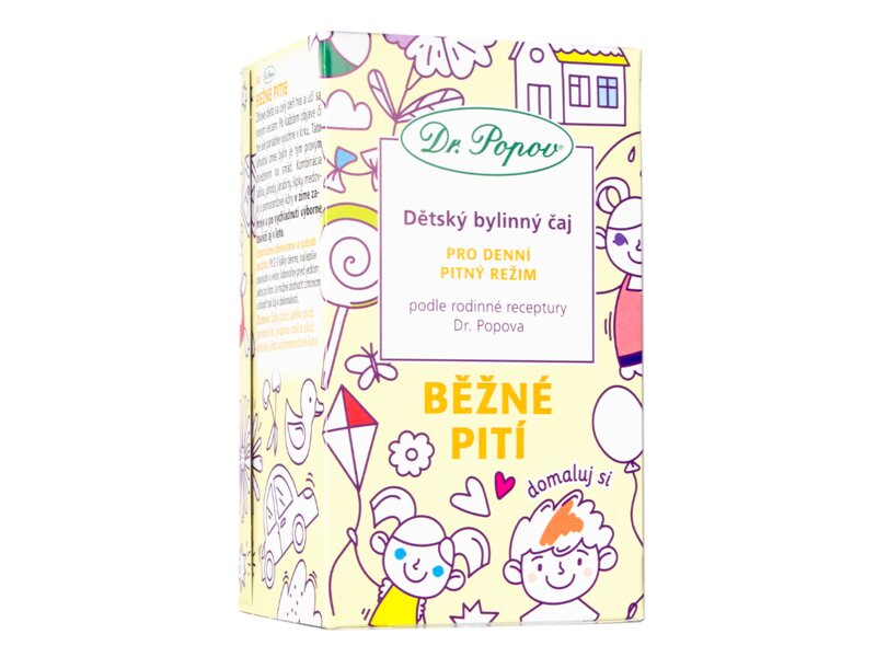 Dr. Popov Dětský bylinný čaj Běžné pití nálevové sáčky 20x1,5 g Dr. Popov Dětský bylinný čaj Běžné pití nálevové sáčky 20x1,5 g