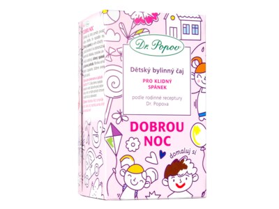 Dr. Popov Dětský bylinný čaj Dobrou noc nálevové sáčky 20x1,5 g