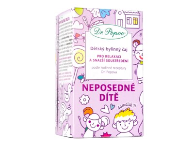 Dr. Popov Dětský bylinný čaj Neposedné dítě nálevové sáčky 20x1,5 g Dr. Popov Dětský bylinný čaj Neposedné dítě nálevové sáčky 20x1,5 g