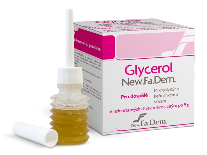 Glycerol Mikroklystýr pro dospělé 6 x 9 g 
