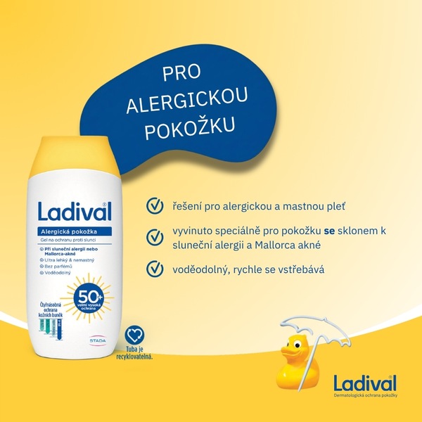 Ladival Alergická pokožka gel OF50+ 200 ml Ladival Alergická pokožka gel OF50+ 200 ml