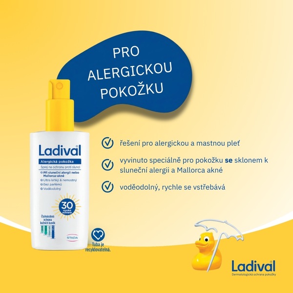 Ladival Alergická pokožka sprej OF30 150 ml Ladival Alergická pokožka sprej OF30 150 ml