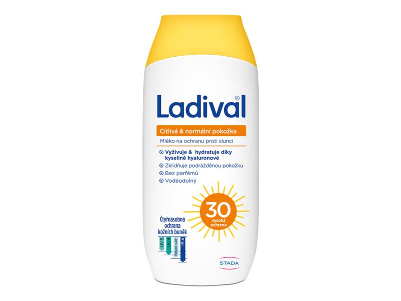 Ladival Citlivá a normální pokožka mléko OF30 200 ml