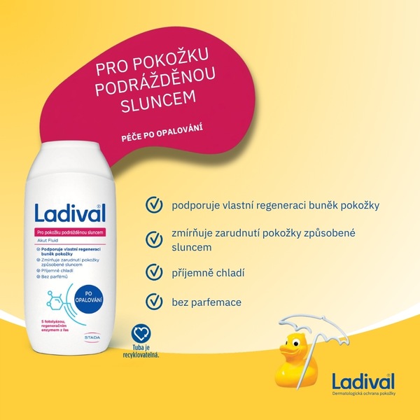 Ladival Podrážděná pokožka po opalování fluid 200 ml