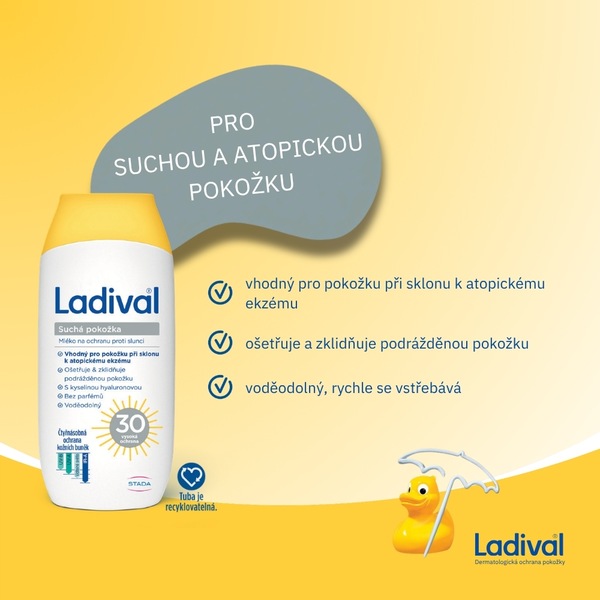 Ladival Suchá pokožka mléko OF30 200 ml