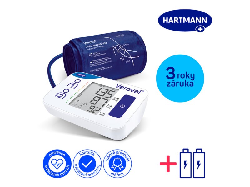 Veroval Compact digitální tonometr pažní s manžetou 22-42 cm