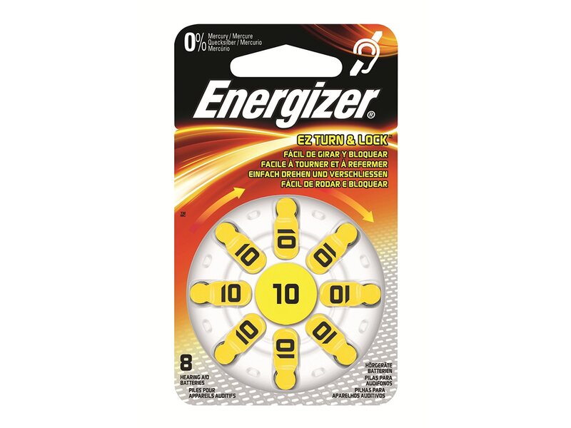 Energizer Zinc Air 10 baterie do naslouchadel 8 ks