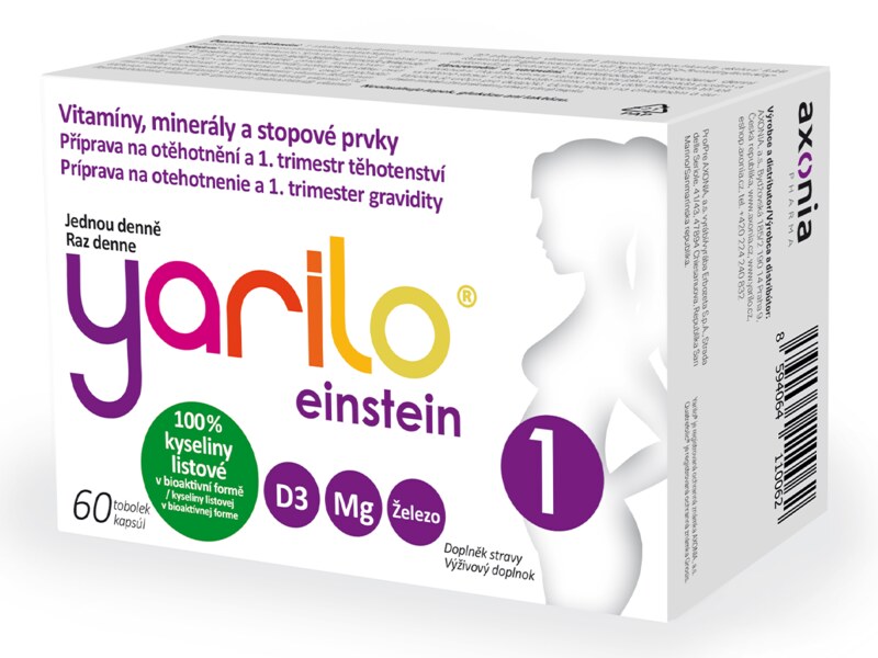 Yarilo Einstein 1 vitamíny pro těhotné 60 tobolek