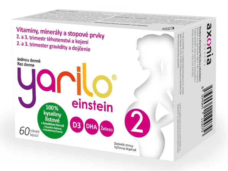Yarilo Einstein 2 vitamíny pro těhotné 60 tobolek Yarilo Einstein 2 vitamíny pro těhotné 60 tobolek