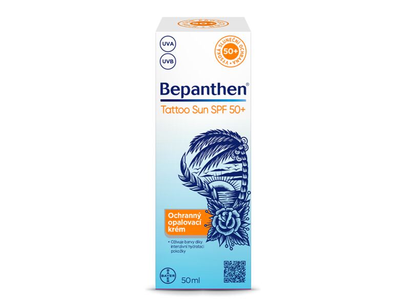 Bepanthen Tattoo SUN opalovací krém SPF50+ 50 ml Bepanthen Tattoo SUN opalovací krém SPF50+ 50 ml