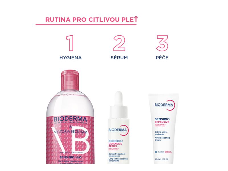 Bioderma Sensibio H2O limitovaná edice Victoria Beckham 500 ml