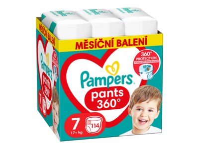 Pampers Pants plenkové kalhotky vel. 7 (17+kg) 114 ks