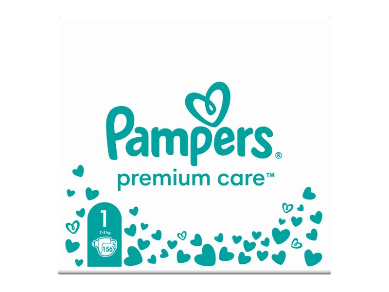 Pampers Pants Premium Care plenkové kalhotky vel. 1 (2 - 5 kg) 156 ks