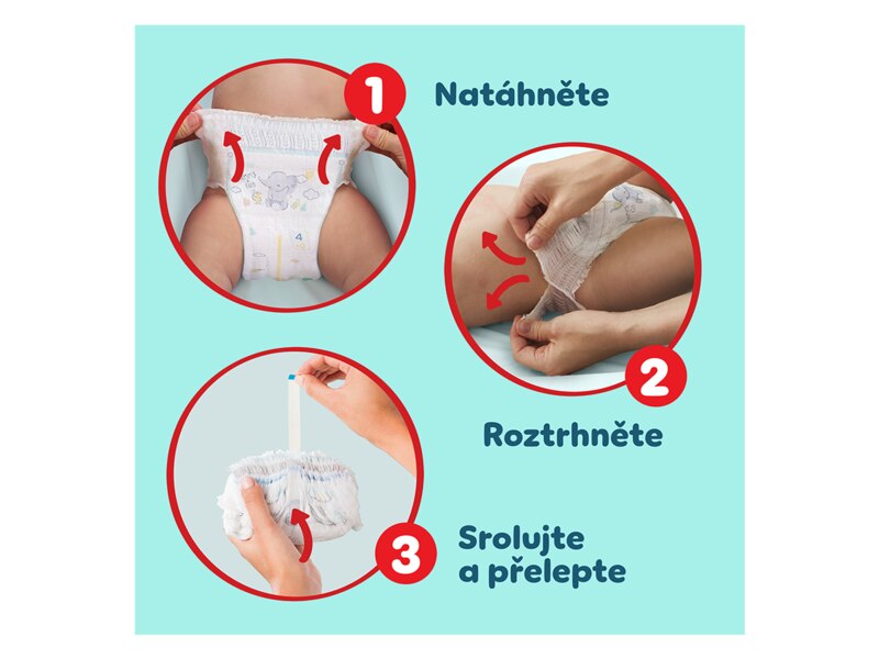 Pampers Pants Premium Care plenkové kalhotky vel. 4 (9 - 15 kg) 114 ks