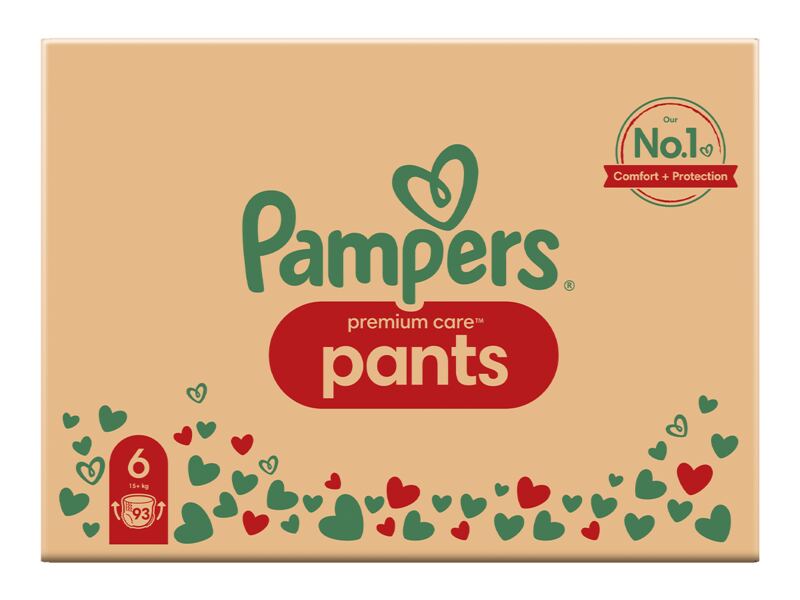 Pampers Pants Premium Care plenkové kalhotky vel.6 (15+kg) 93 ks