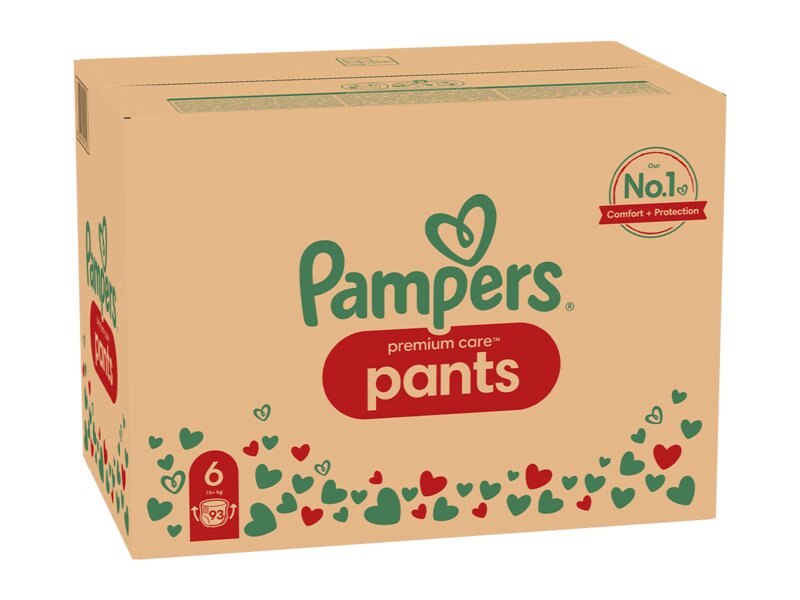 Pampers Pants Premium Care plenkové kalhotky vel.6 (15+kg) 93 ks