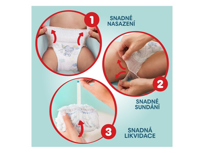 Pampers Pants Premium Care plenkové kalhotky vel.6 (15+kg) 93 ks