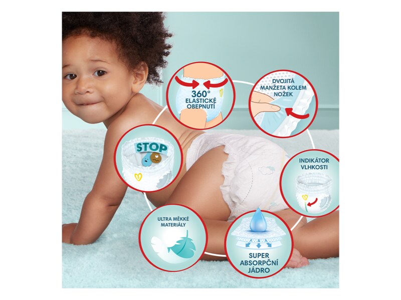 Pampers Pants Premium Care plenkové kalhotky vel.6 (15+kg) 93 ks