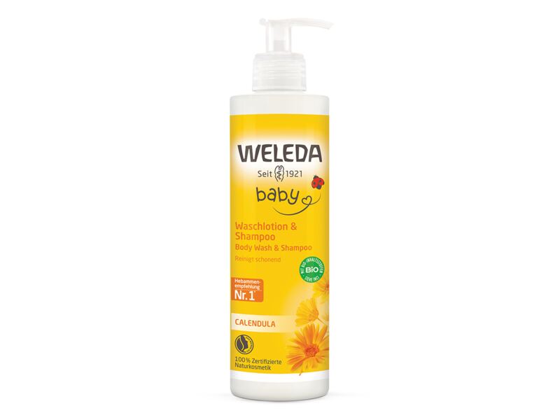 Weleda Baby Měsíčkový mycí krém a šampon 400 ml