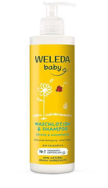 Weleda Baby Měsíčkový mycí krém a šampon 400 ml Weleda Baby Měsíčkový mycí krém a šampon 400 ml