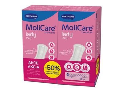 MoliCare LadyPad 0,5 kapky Duopack 2x28 ks