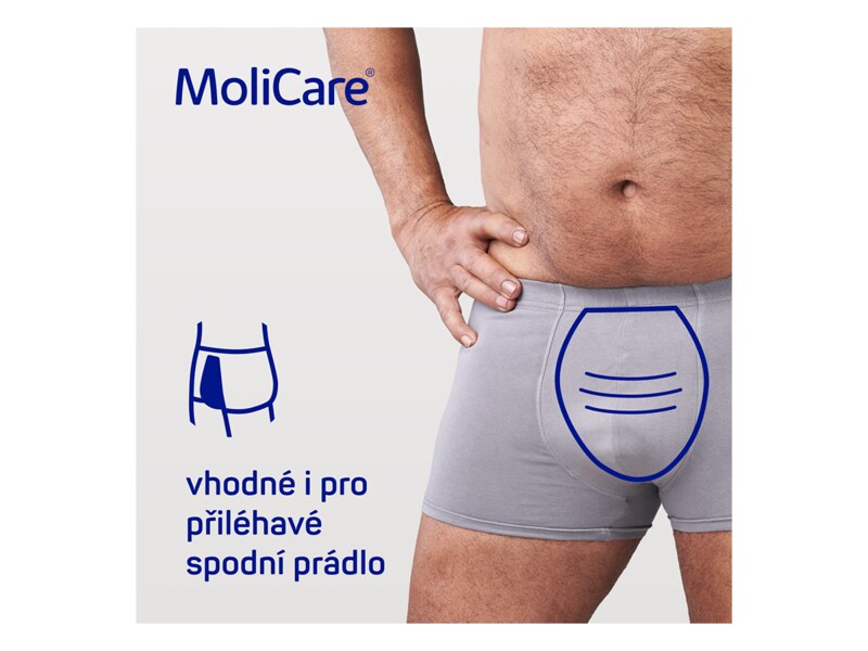 MoliCare Men Absorpční vložky 4 kapky Duopack 2x14 ks