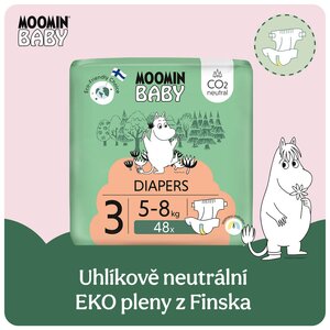Moomin Baby 3 Midi 5-8 kg EKO plenky 48 ks