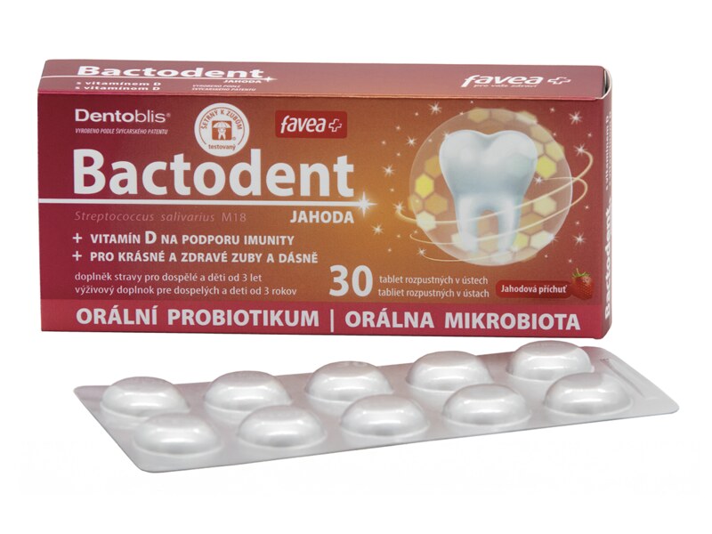 Favea Bactodent jahoda 30 tablet
