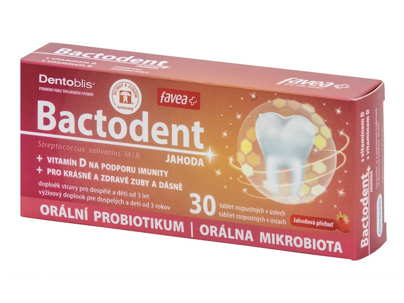 Favea Bactodent jahoda 30 tablet