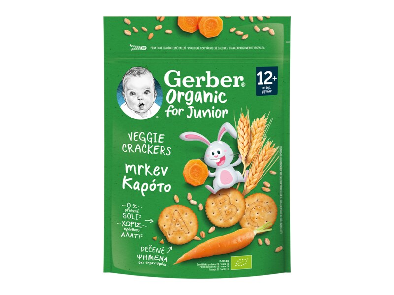 Gerber Krekry s mrkví BIO 100g 12M+
