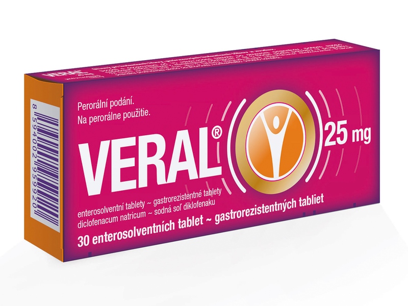 Veral 25 mg tablety 30 tablet Veral 25 mg tablety 30 tablet