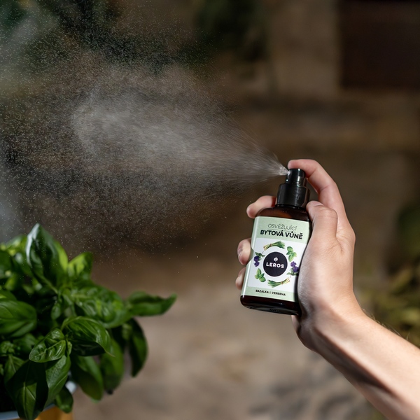 Leros Bytová vůně Osvěžující - bazalka a verbenal 100 ml Leros Bytová vůně Osvěžující - bazalka a verbenal 100 ml