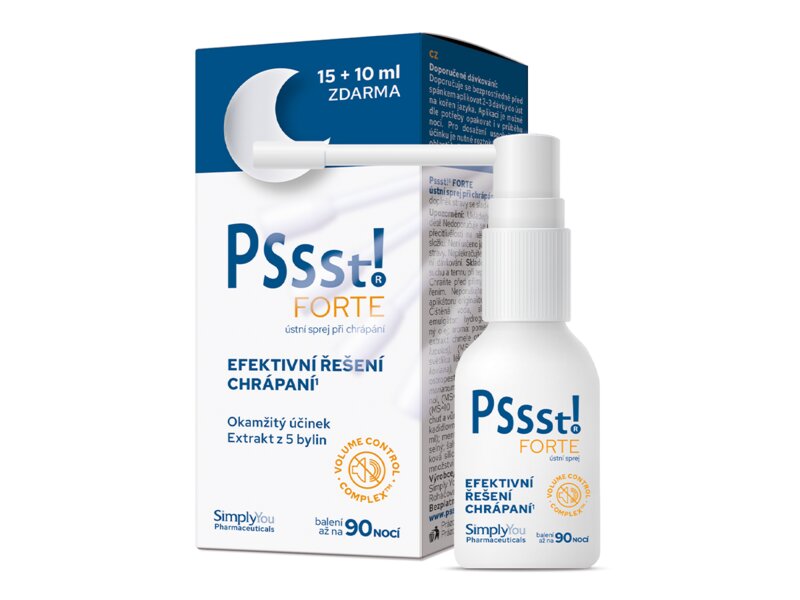 Pssst! Forte sprej proti chrápání 15+10 ml