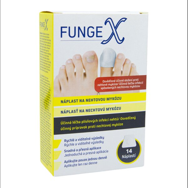 FungeX Náplast na nehtovou mykózu 14 ks