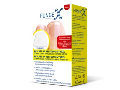 FungeX Náplast na nehtovou mykózu 14 ks