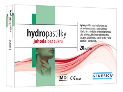 Hydropastilky Jahoda bez cukru Generica 20 ks