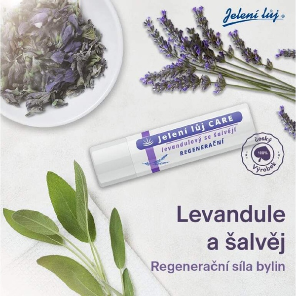 Jelení lůj Care Regenerační levandule se šalvějí 4,5 g