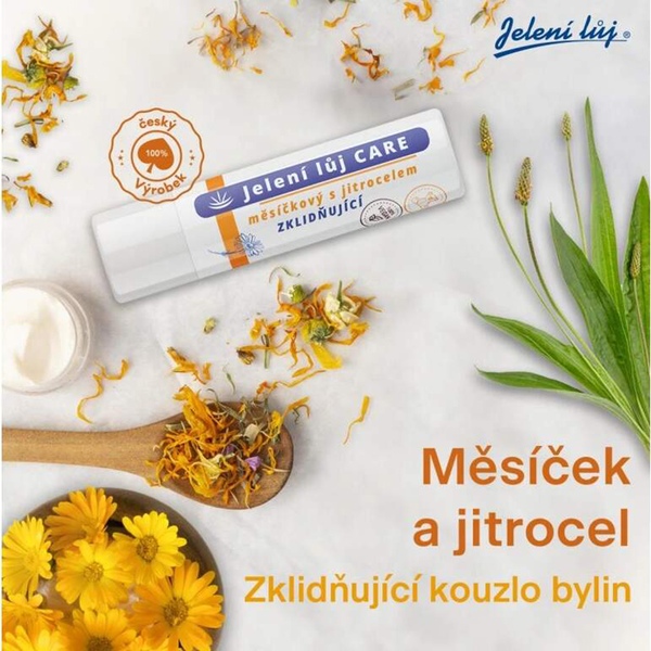 Jelení lůj Care Zklidňující s měsíčkový s jitrocelem 4,5 g Jelení lůj Care Zklidňující s měsíčkový s jitrocelem 4,5 g