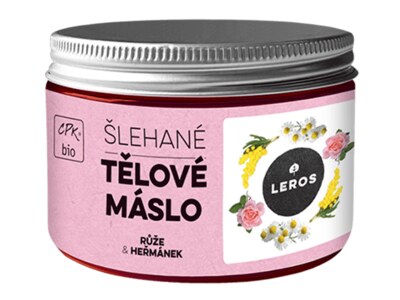 Leros Šlehané tělové máslo - růže a heřmánek 140 g